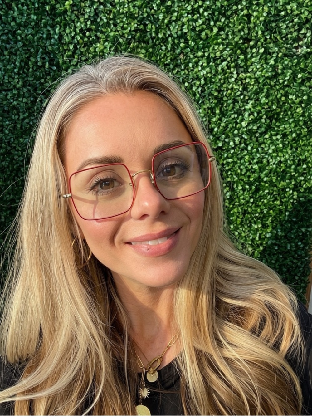 Gold And Red Rayban Glasses. RB 1971 Frame